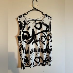 By jj black and white top